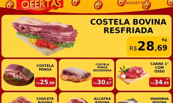 É pra aproveitar o PREÇO BAIXO do Marquetto Rede Super