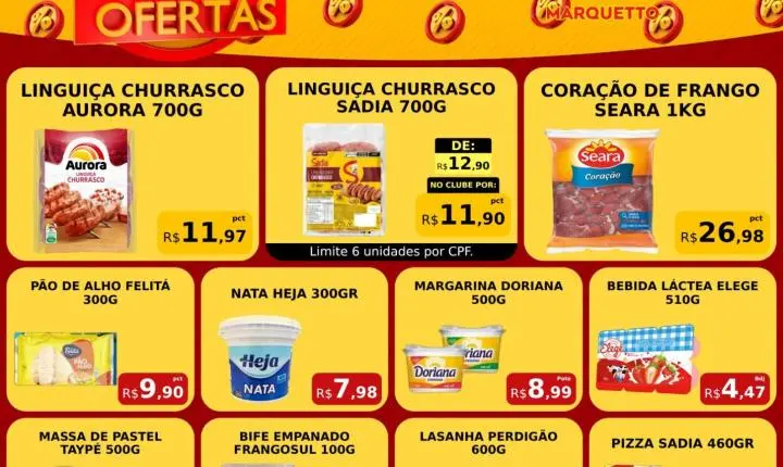 É pra aproveitar o PREÇO BAIXO do Marquetto Rede Super