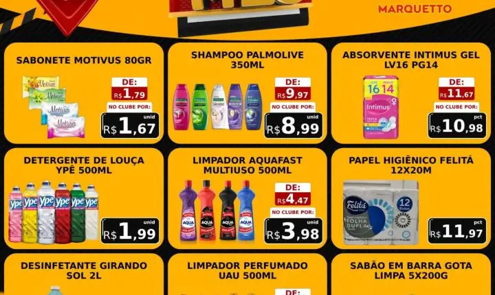 Fecha mês com ofertas impredíveis no Marquetto
