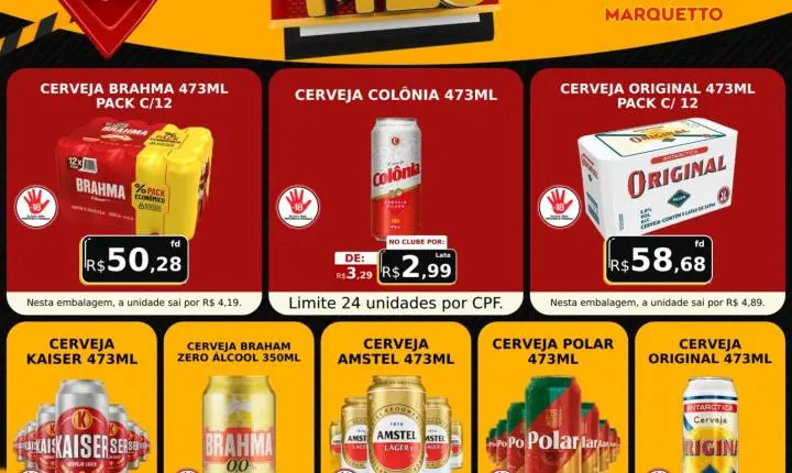 Fecha mês com ofertas impredíveis no Marquetto