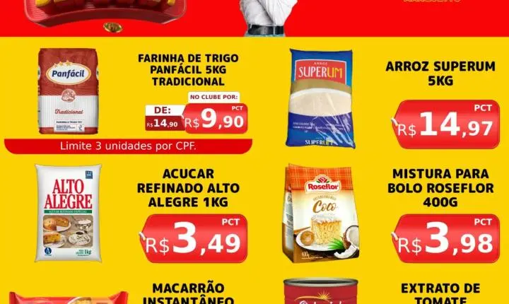 Fim de semana com economia garantida no Marquetto Rede Super