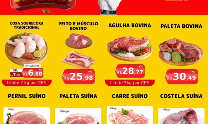 Fim de semana com economia garantida no Marquetto Rede Super