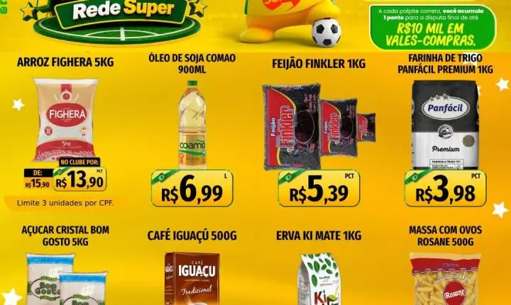 Fim de semana da economia no Marquetto Rede Super