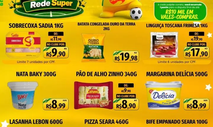Fim de semana da economia no Marquetto Rede Super