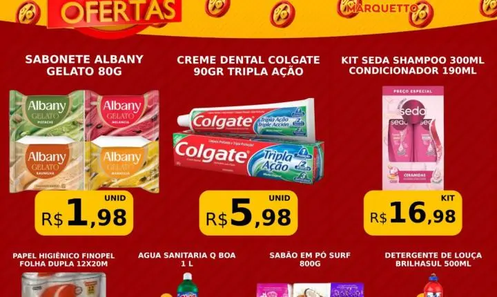 Fim de semana de ofertas é no Marquetto Rede Super