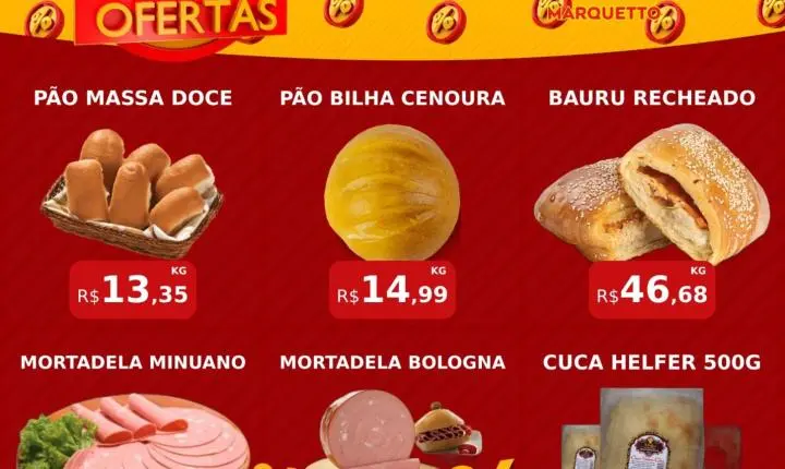 Fim de semana de ofertas é no Marquetto Rede Super