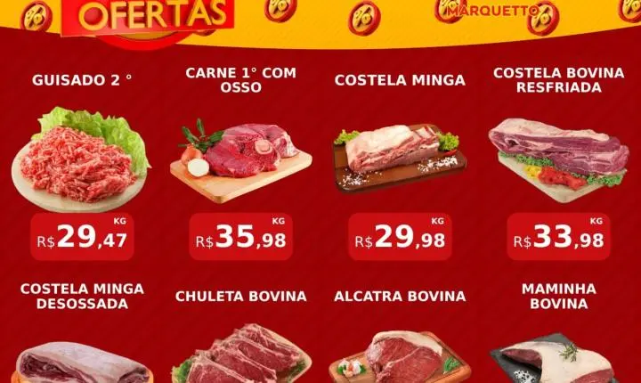Fim de semana de ofertas é no Marquetto Rede Super