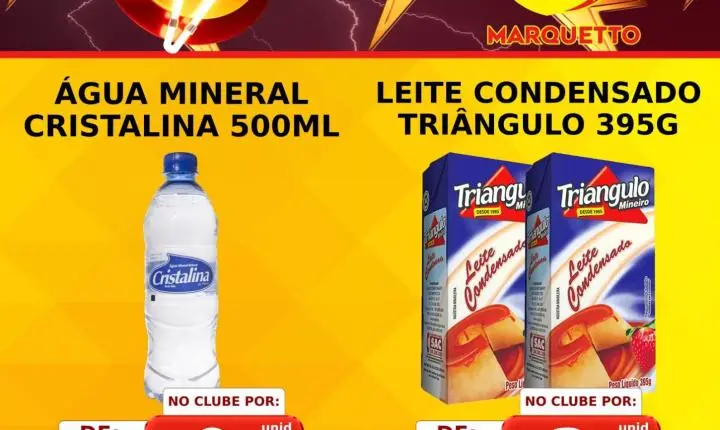 Hoje tem ofertas relâmpago no Marquetto