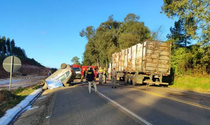 Homem morre em acidente na BR-290 entre Butiá e Minas do Leão