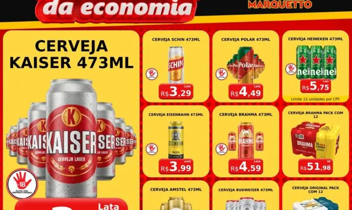 No Marquetto tem carnes selecionadas, delícias da padaria e ofertas em todos os setores