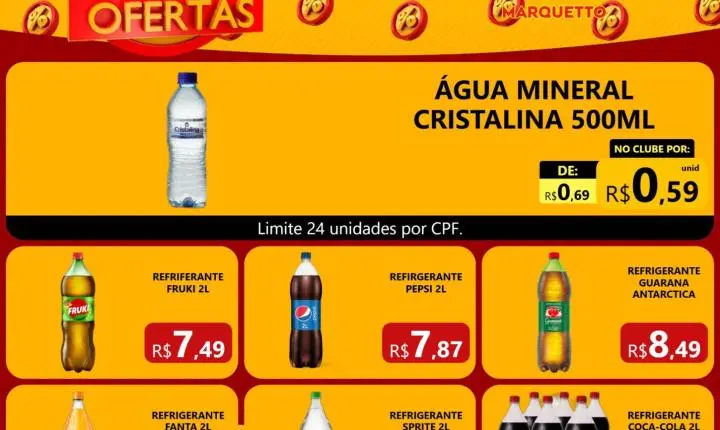 O fim de semana chega com ofertas imperdíveis no Marquetto