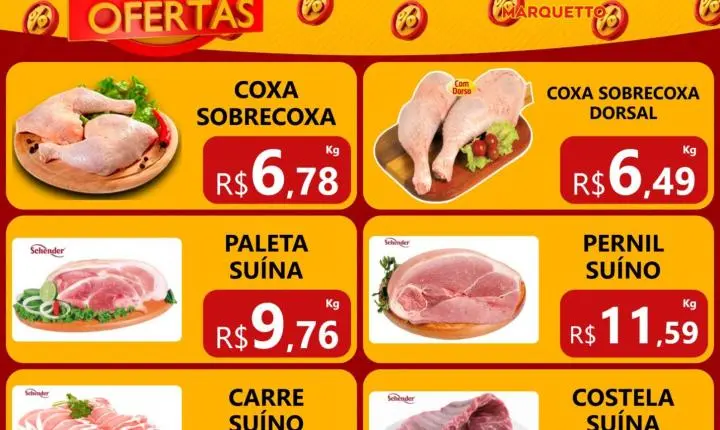 O fim de semana chega com ofertas imperdíveis no Marquetto