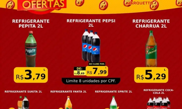 O final de semana com mais economia é no Marquetto