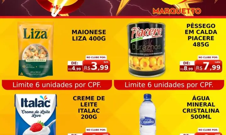 Ofertas exclusivas de sexta, de sábado e para todo o final de semana