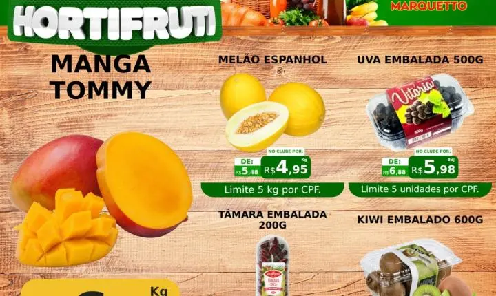 Quarta e quinta com ofertas imperdíveis no Marquetto