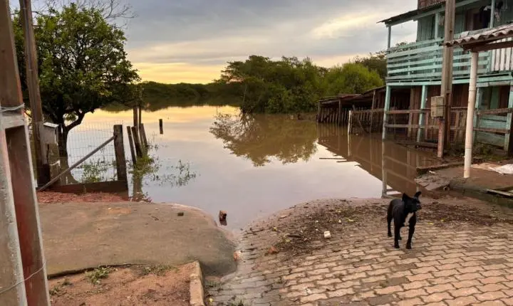 Rios começam a baixar em Rio Pardo