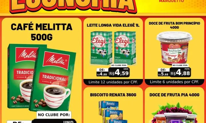 Segunda e terça de economia no Marquetto