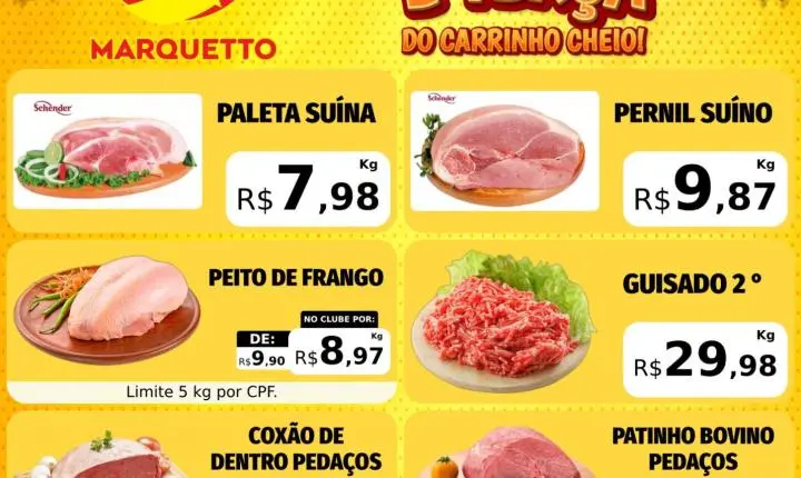 Segunda e terça de muitas ofertas no Marquetto