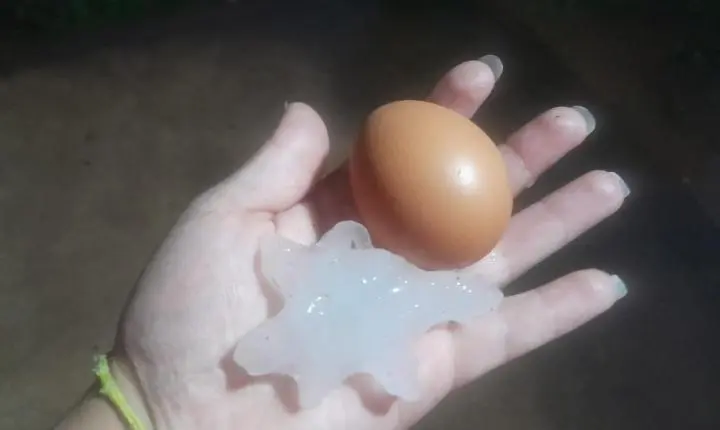 Granizo é registrado em diversos pontos de Rio Pardo